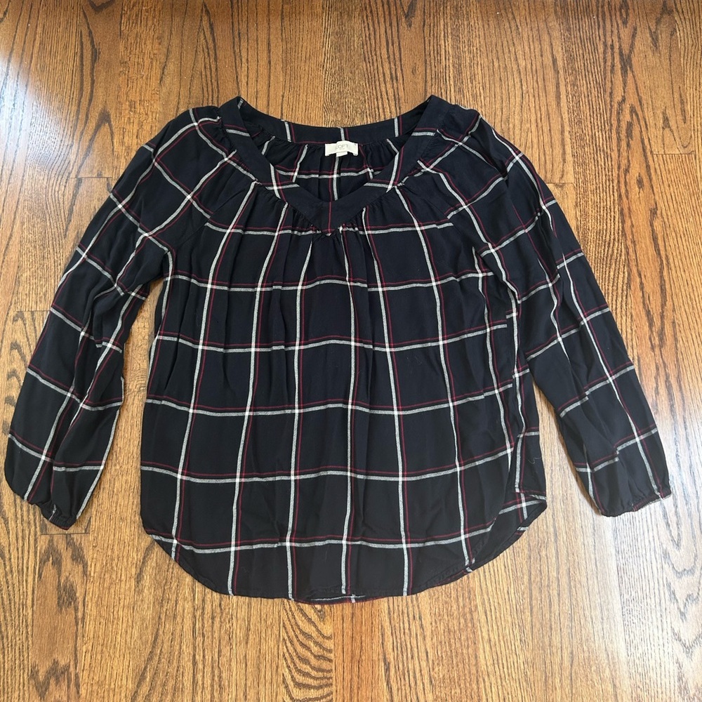 Women’s plaid blouse